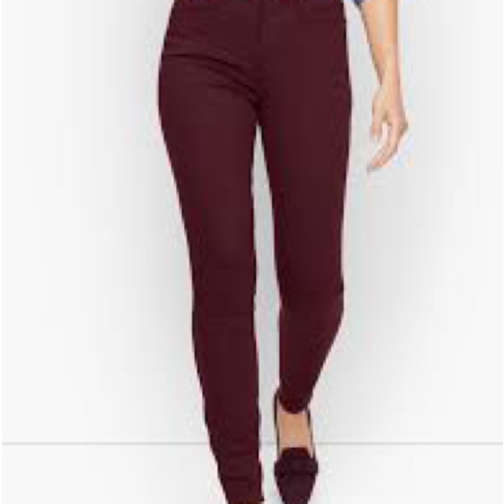 Talbots Wine Skinny Jeggings, Size 4